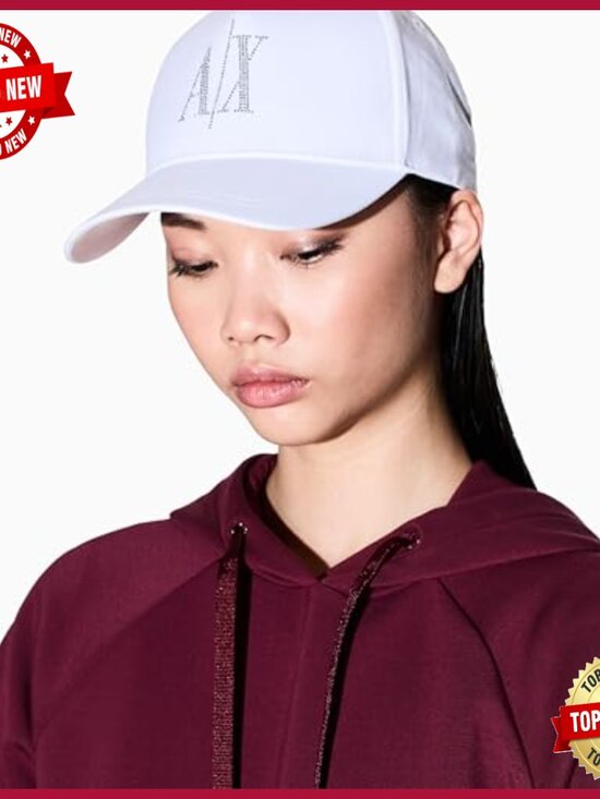 Studded Logo Baseball Cap 100% Cotton